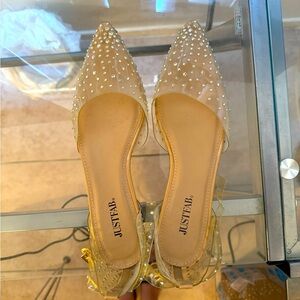 Rhinestone Flats size 6.50